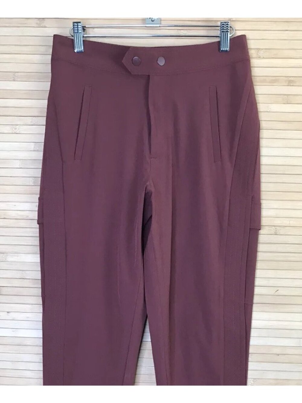 Athleta Uptown Ankle Pant Size 0 Cognac Brown Commute Work Travel pants - Picture 4 of 8
